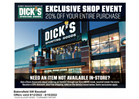 Dicks Sporting Goods Sales Event